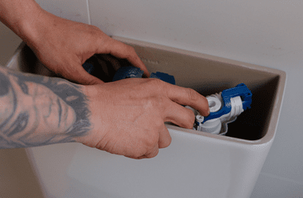 Repairing a toilet